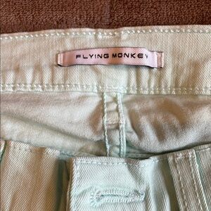 Flying Monkey Women's Light Green Jeans